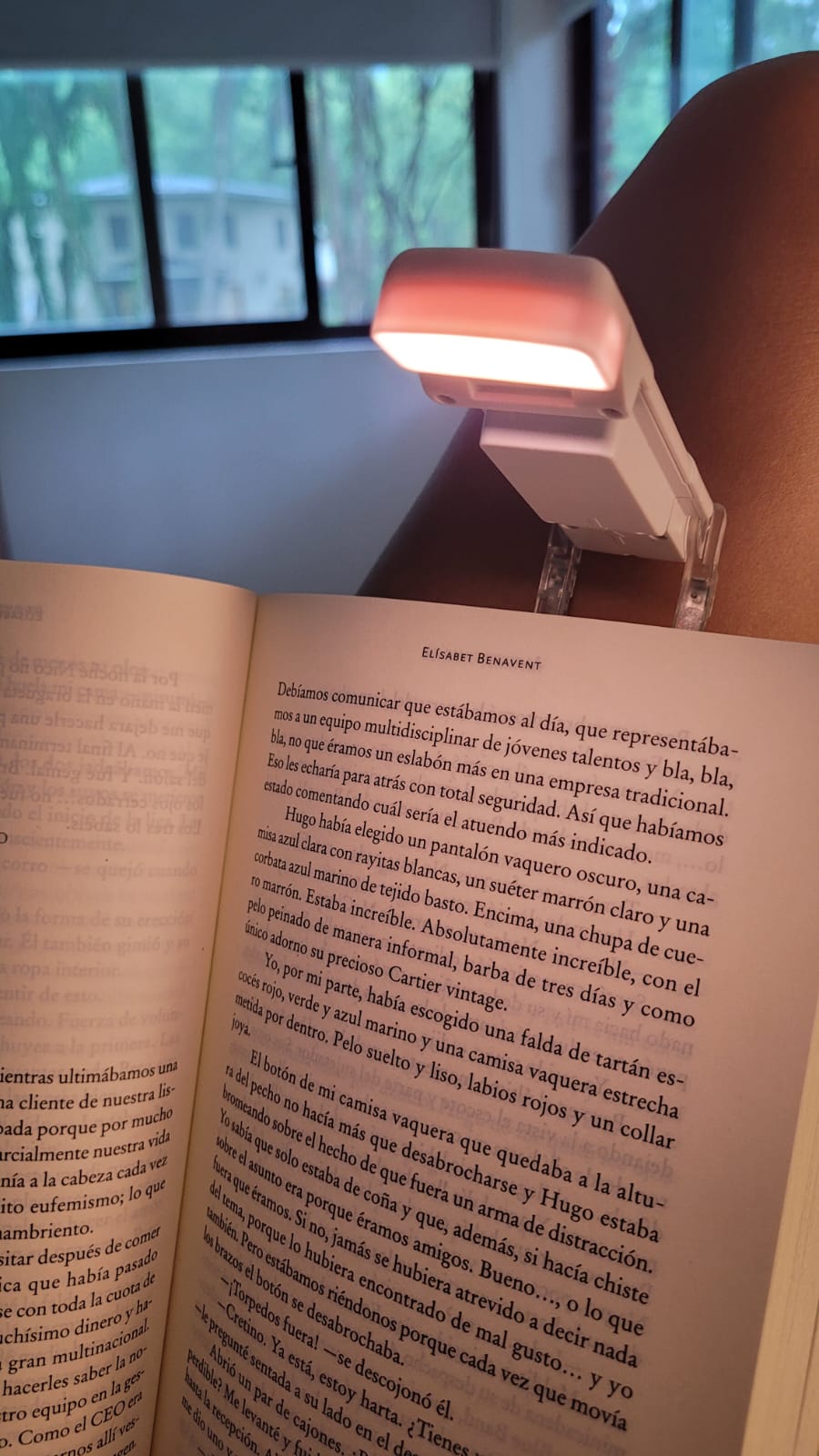 Luz LED para lectura a bateria
