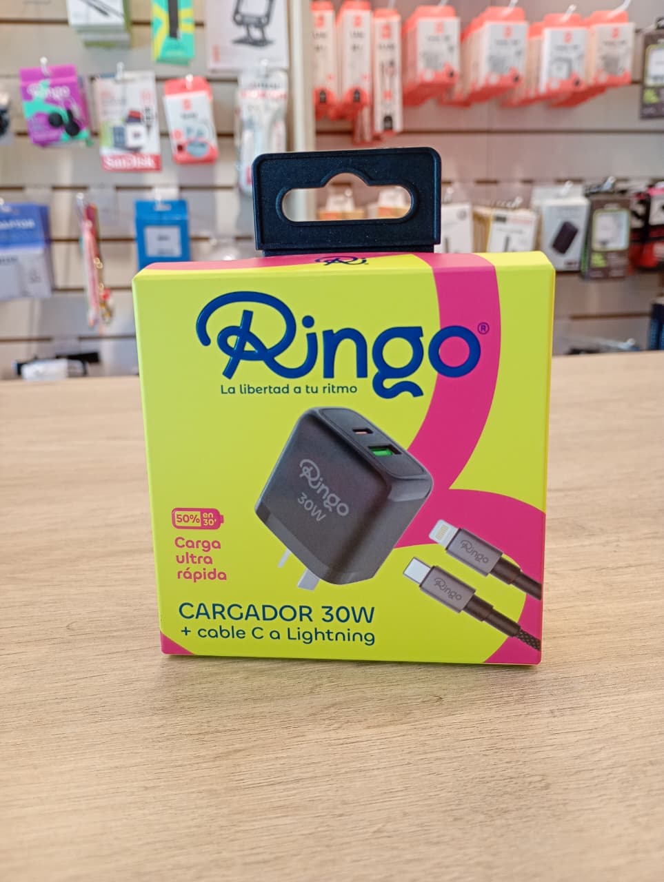 Cargador Ringo Power 30W C a Ligthning