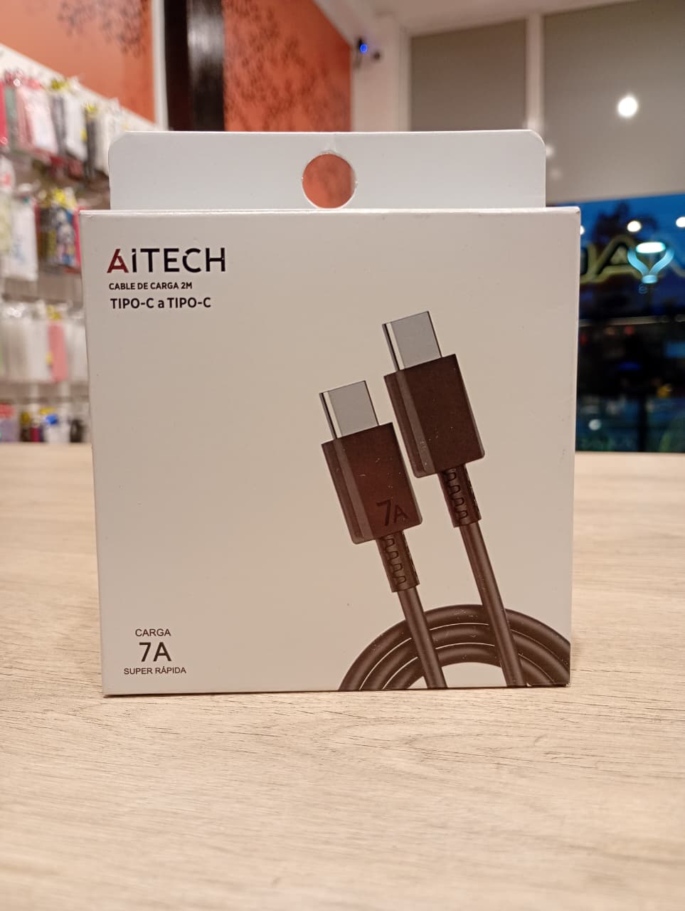 Cable Aitech Super Rapido 7A TC a TC, 2M